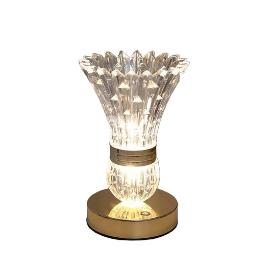 Faceted Crystal Table Lamp