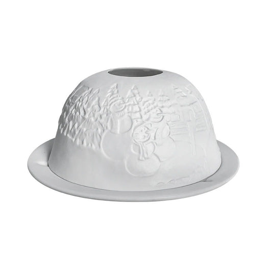 Two-Piece Candle Holder with Dome Cover