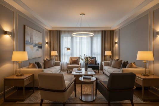 Layered Lighting: Using Table Lamps and Wall Lights to Shape a Room