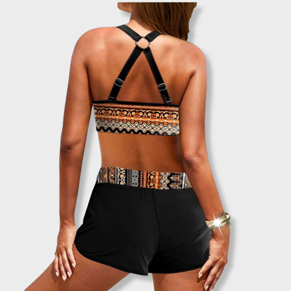 LUISA | BIKINI WITH GEOMETRIC PATTERN