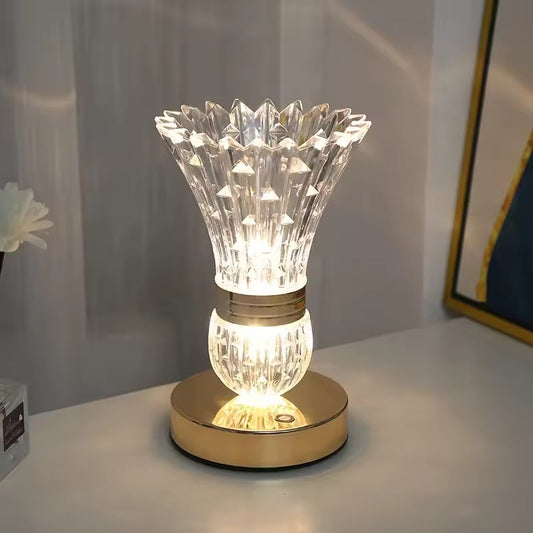 Faceted Crystal Table Lamp