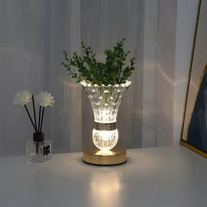 Faceted Crystal Table Lamp