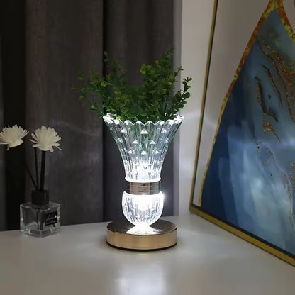 Faceted Crystal Table Lamp