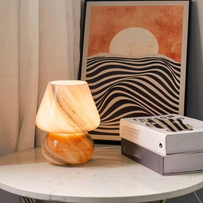 Table Lamp with Swirled Pattern