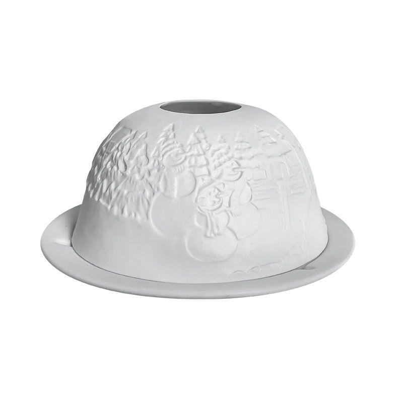 Two-Piece Candle Holder with Dome Cover