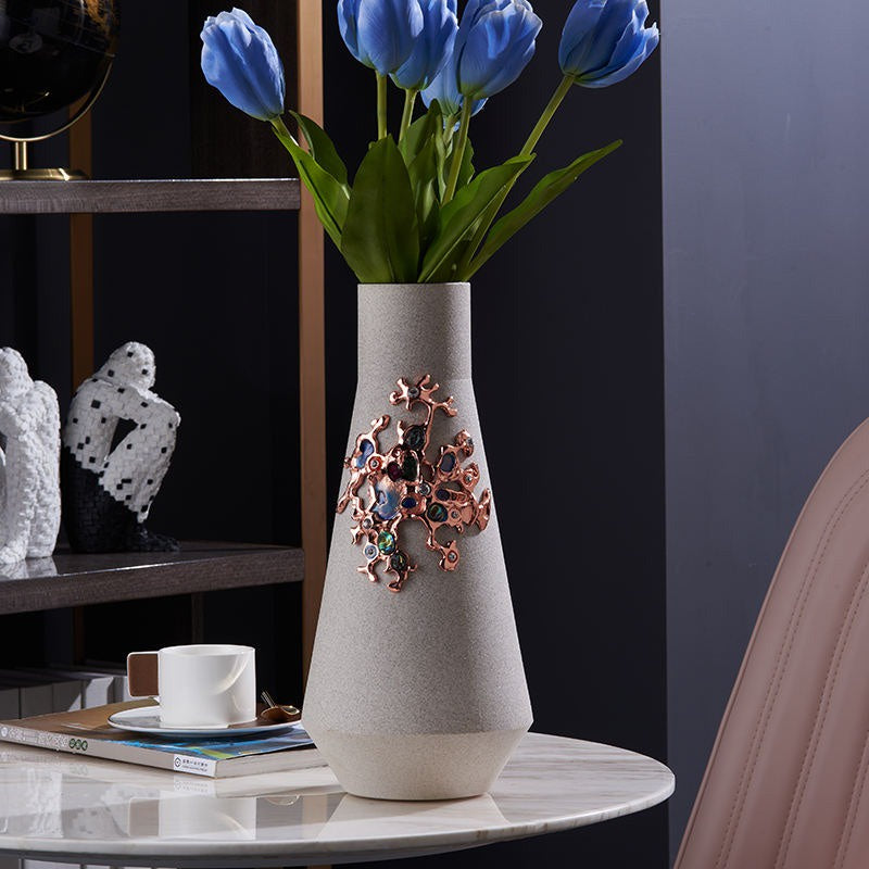 Vase with Gemstone Embellishment