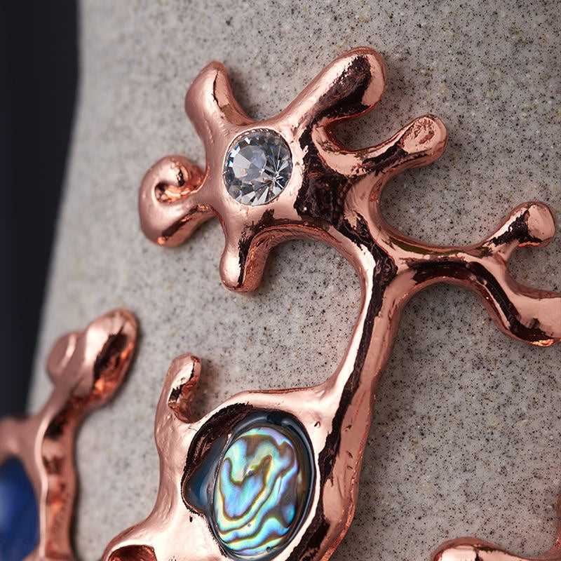 Vase with Gemstone Embellishment