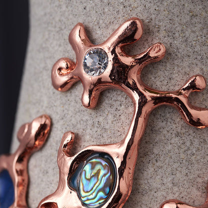 Vase with Gemstone Embellishment