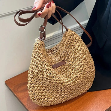 MIMI | WOVEN SHOULDER BAG